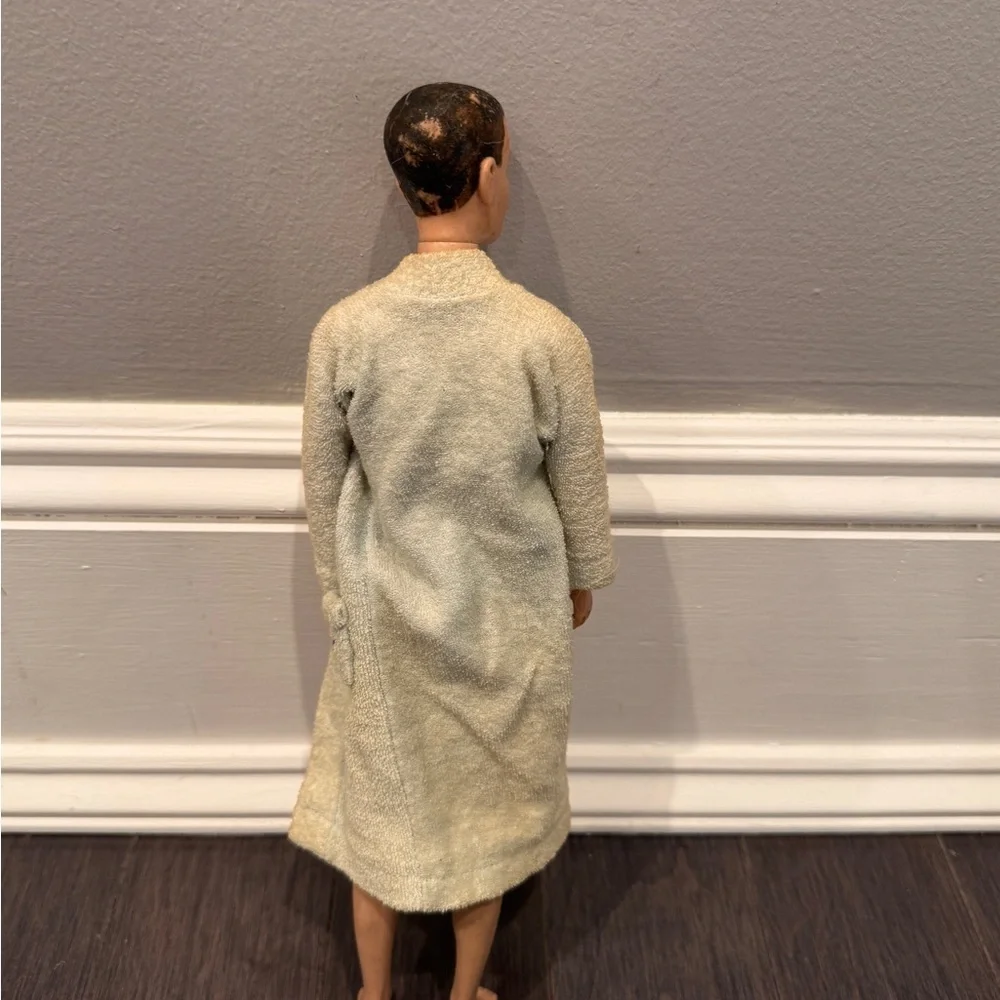 VINTAGE 1962 Mattel Barbie Ken Doll with Cream Robe Molded Crew Cut Collectors